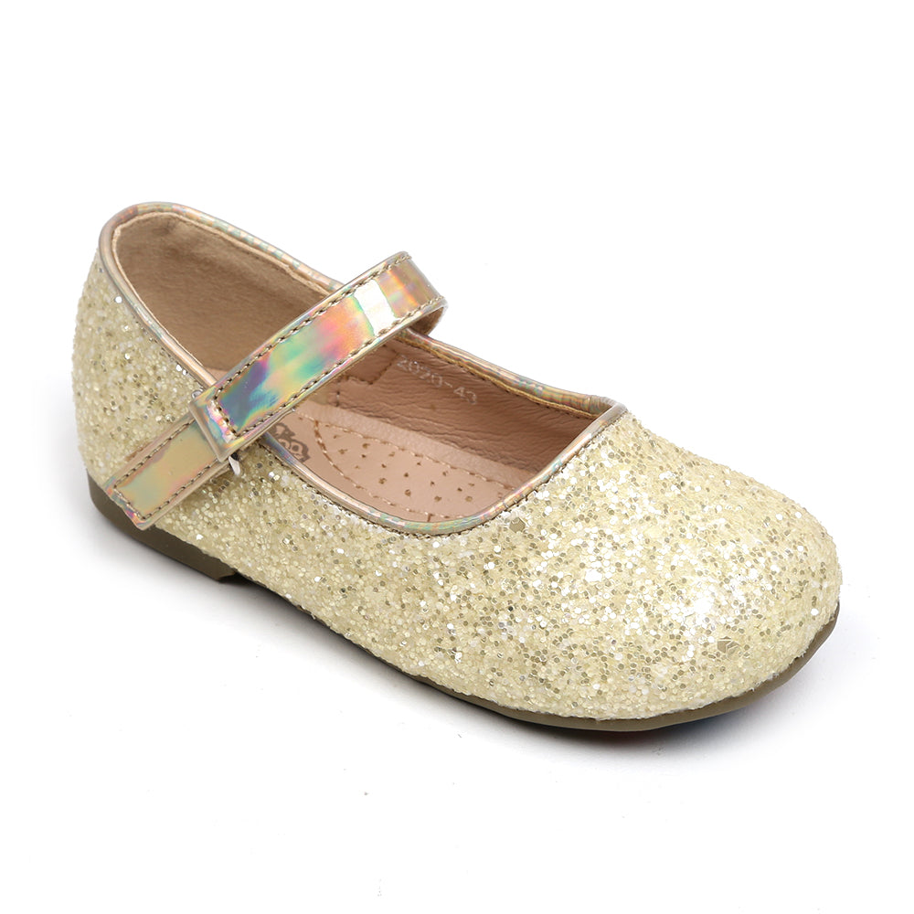 Fancy Casual Pump For Girls - Gold