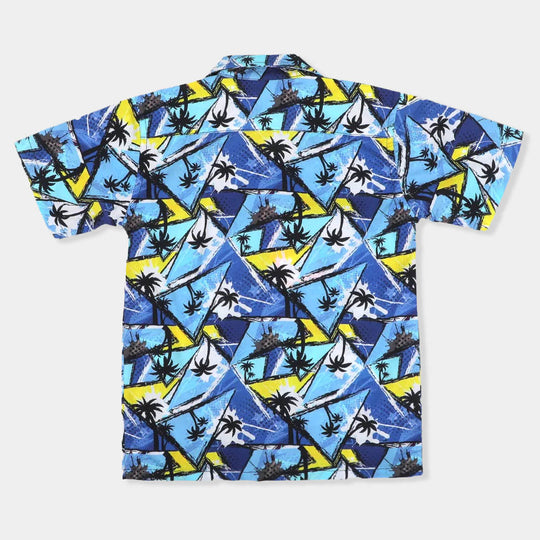 Boys Casual Shirt Beach Vibes - Blue