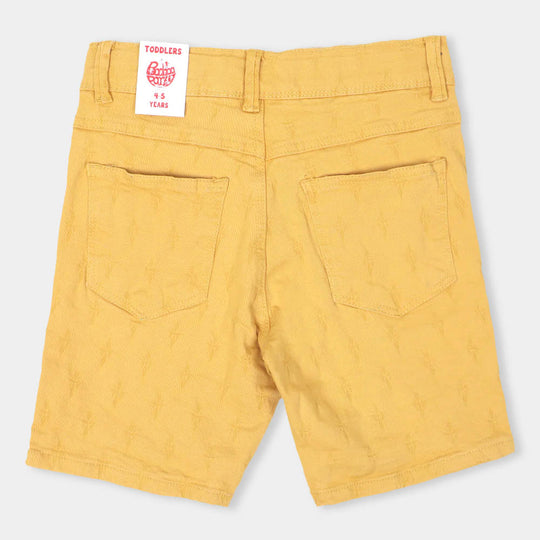 Boys Short Jacquard - KHAKI