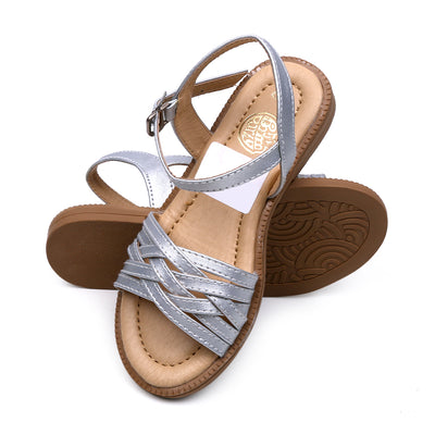Sandals For Girls - Silver (2301)