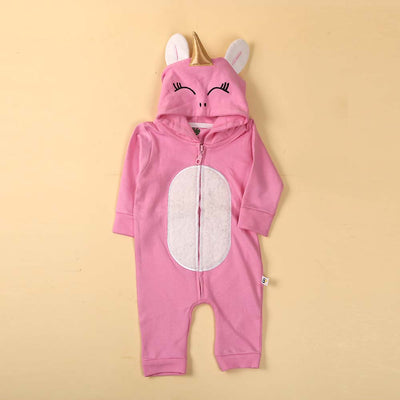 Character Terry Romper For Girls - Pink