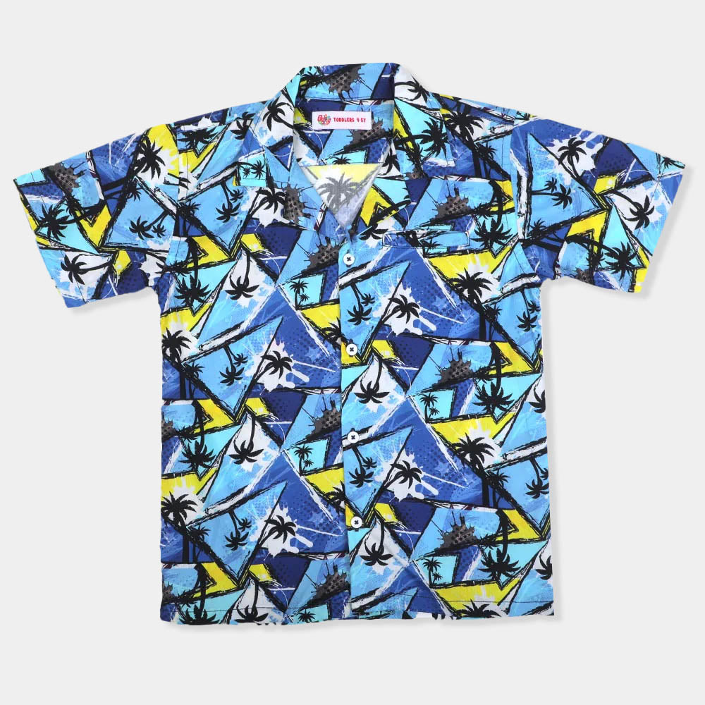 Boys Casual Shirt Beach Vibes - Blue