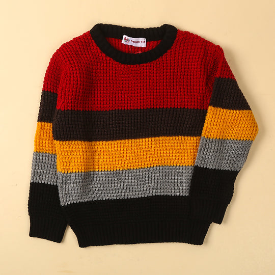 Stripe Sweater For Boys - Yarn Dyed (BS-23)