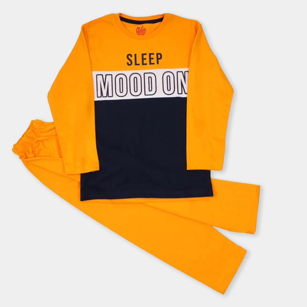 Boys Knitted Night Wear Sleep Mood On - Citrus