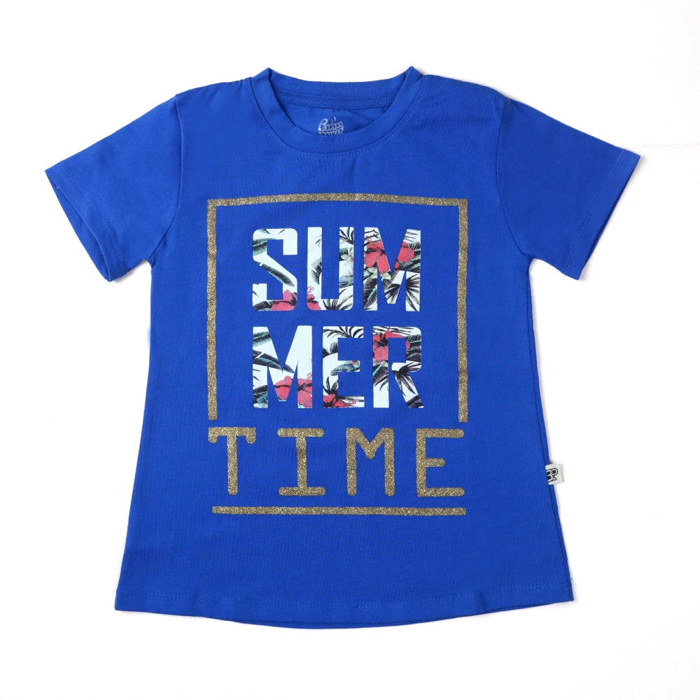 Summer Time T-Shirt For Girls - Sky Diver