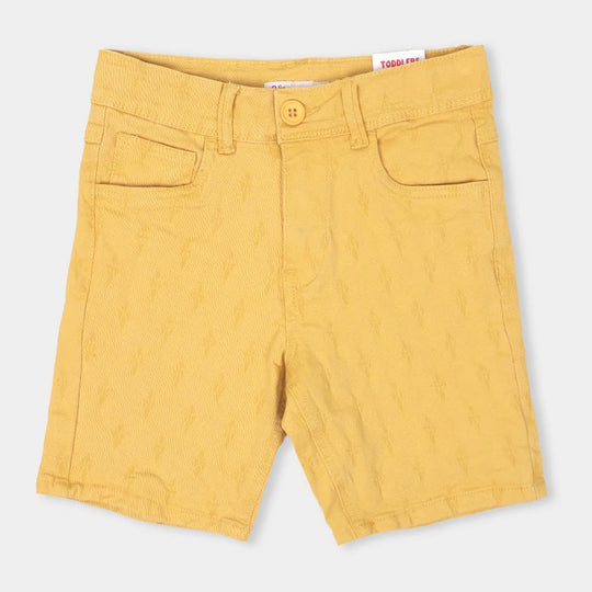 Boys Short Jacquard - KHAKI