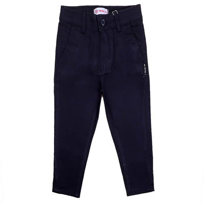 All For Fall Cotton Pant For Boys - Navy Blue