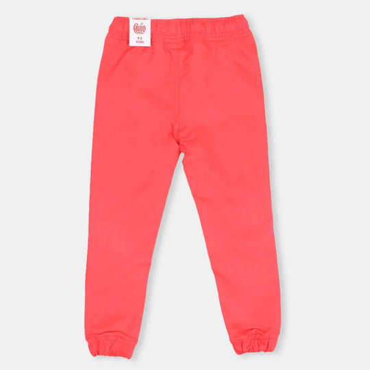 Girls Pant Cotton Basic - Fuchsia