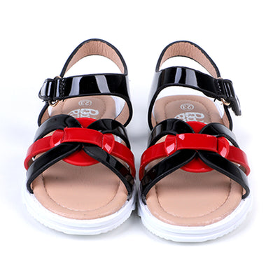 Fancy Strap Sandals For Girls - Black (1010-9)