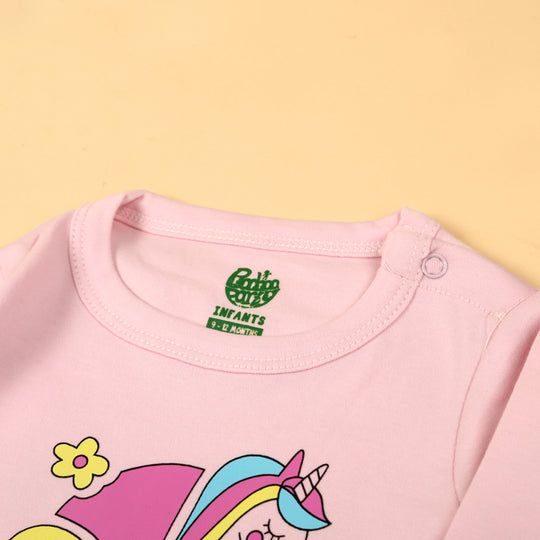 Unicorn Romper For Girls - Pink
