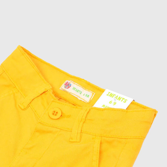 Infant Boys Pant Cotton Chino Basic S2 -LEMON CHRO