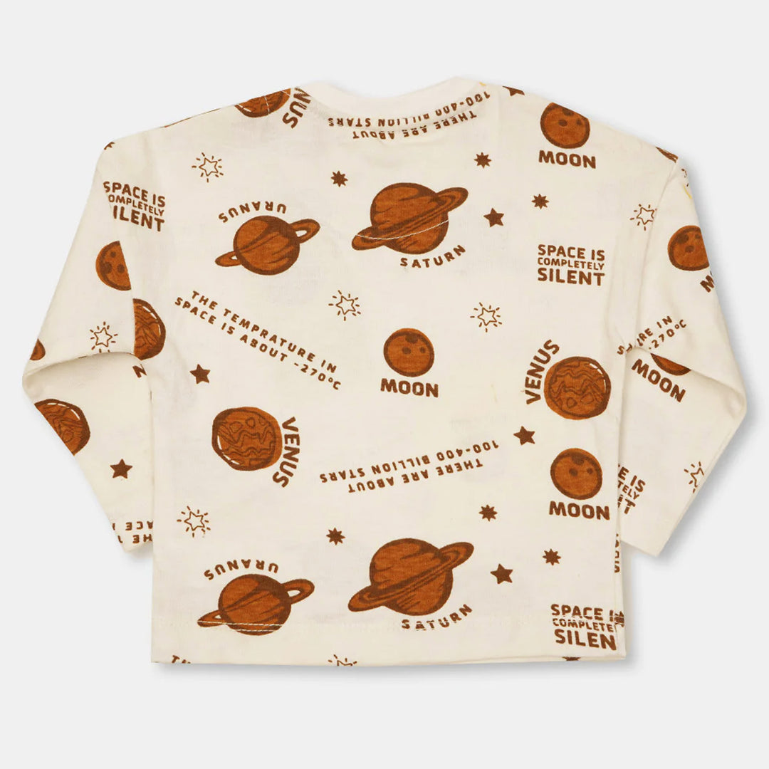 Infant Boys T-Shirt Silent Space - Off White