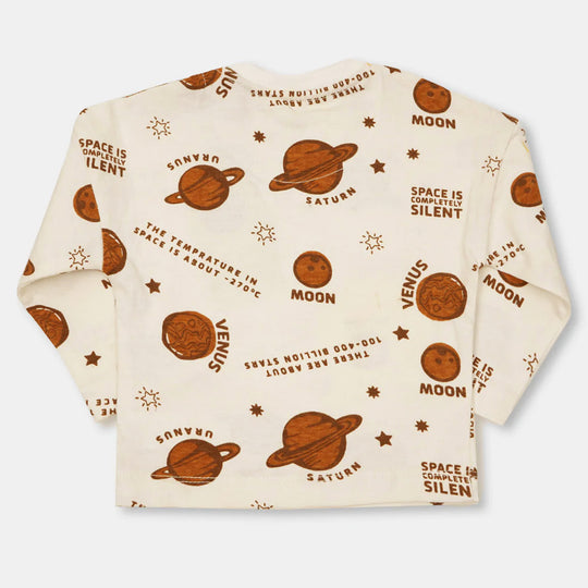 Infant Boys T-Shirt Silent Space - Off White