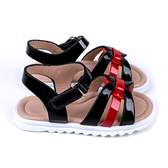 Fancy Strap Sandals For Girls - Black (1010-9)