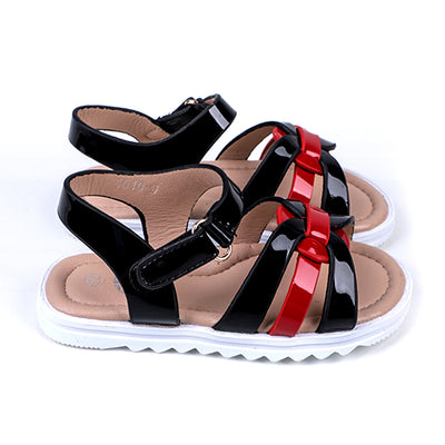 Fancy Strap Sandals For Girls - Black (1010-9)