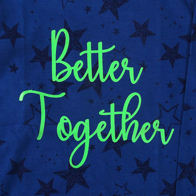 Better Together Night Suit For Boys - Blue