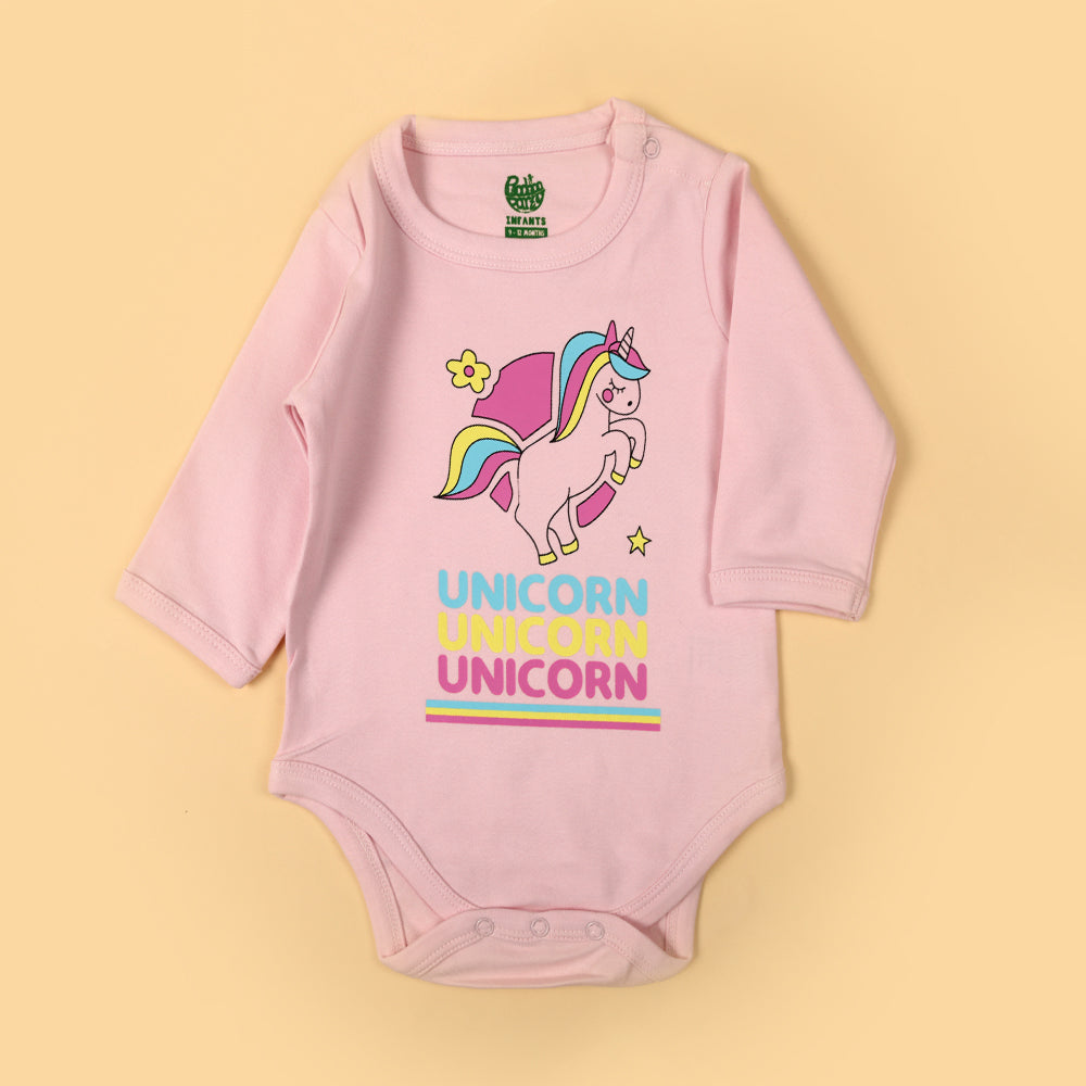 Unicorn Romper For Girls - Pink