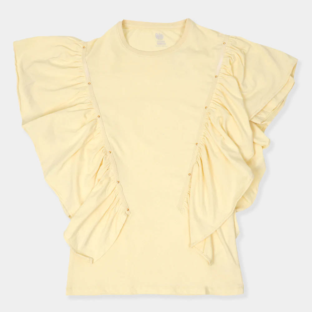 Girls T-Shirt Fashion - Cream