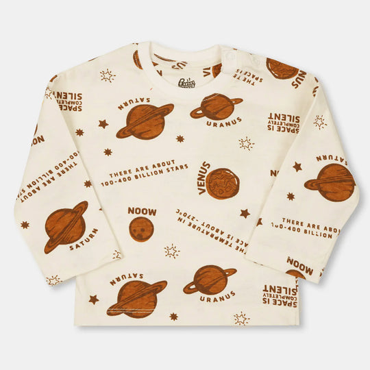 Infant Boys T-Shirt Silent Space - Off White