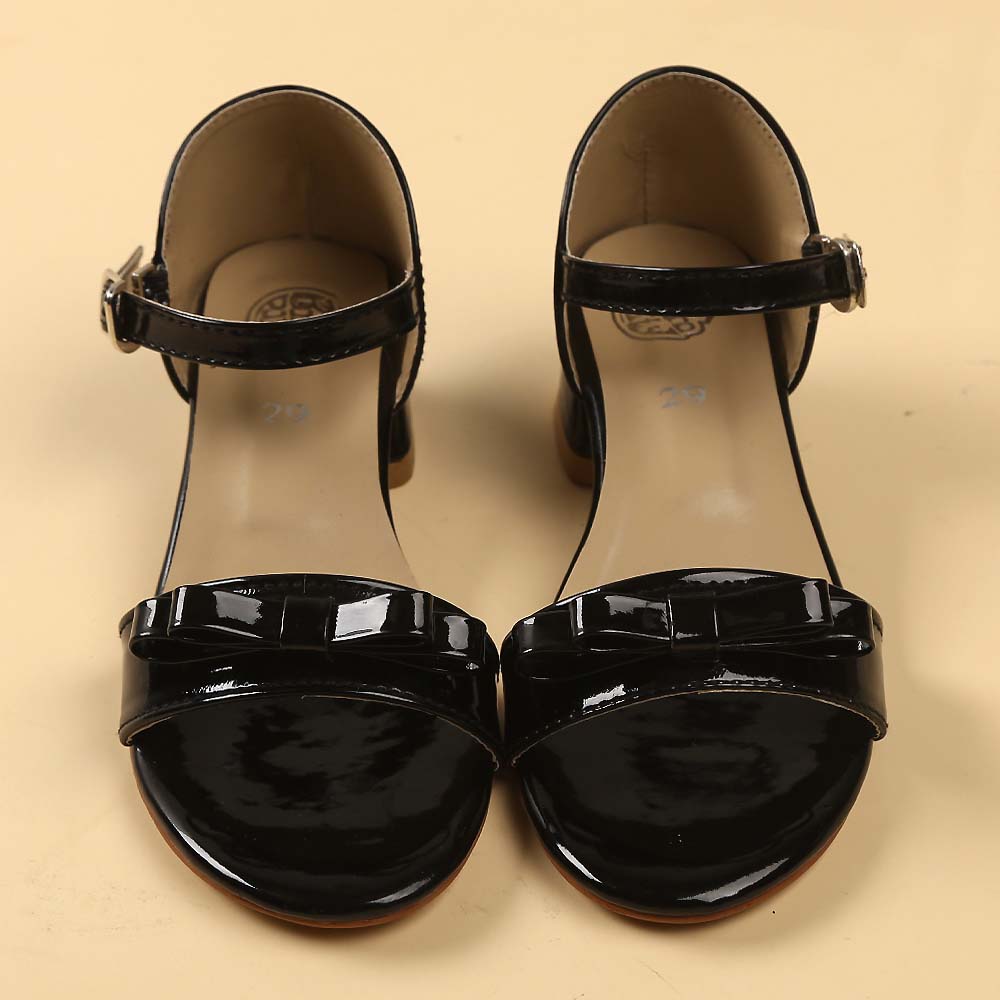 Heels Sandal For Girls - Black