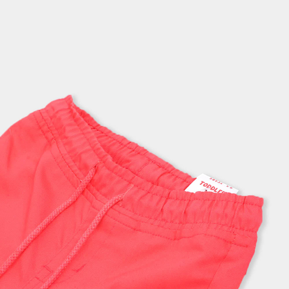 Girls Pant Cotton Basic - Fuchsia