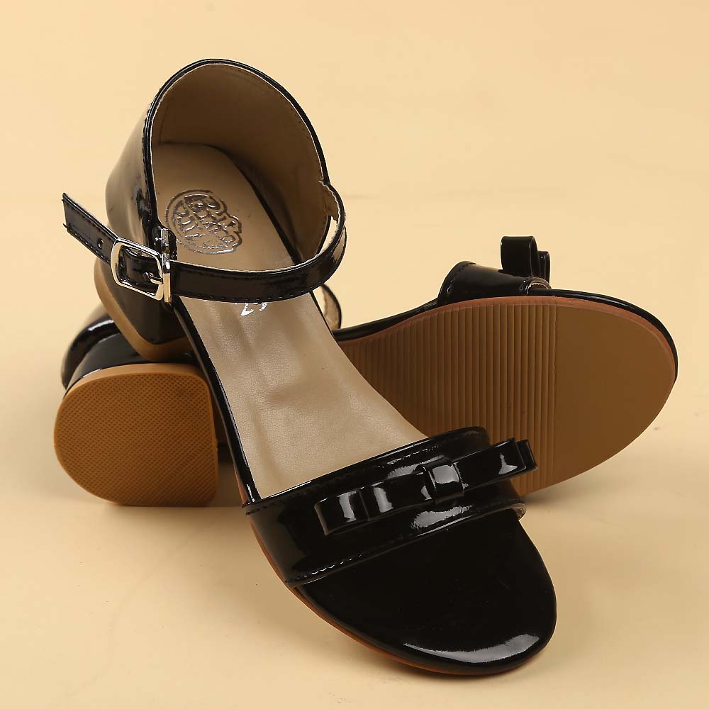 Heels Sandal For Girls - Black