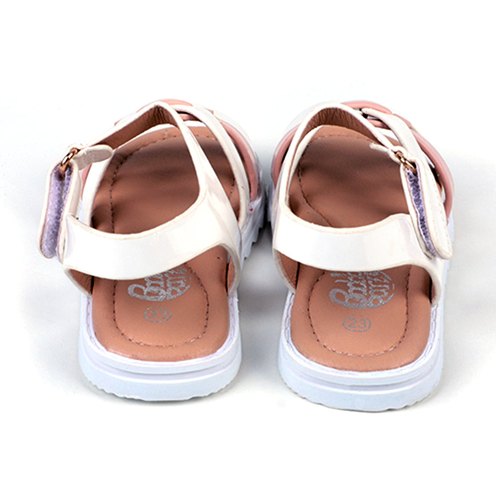 Fancy Strap Sandals For Girls - White (1010-9)