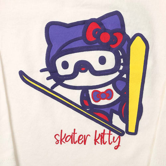 Skater T-Shirt For Girls - White