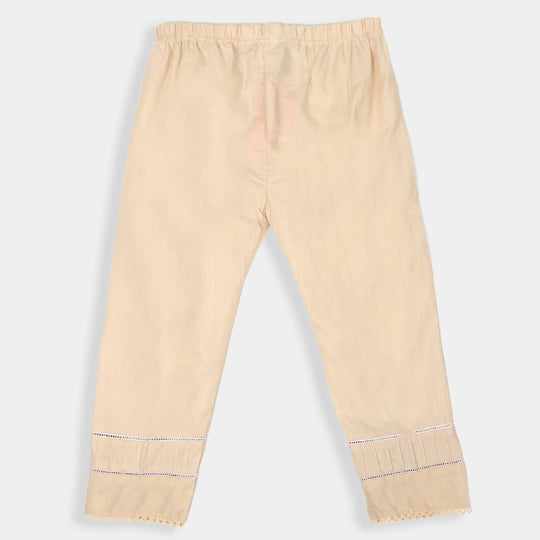 Girls Trouser Pintex -BEIGE