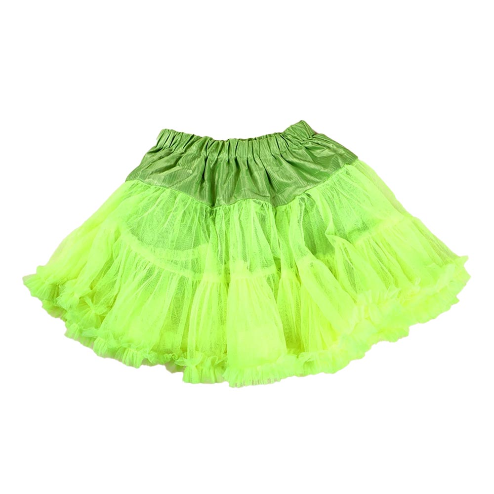 Infant Net Frill Skirt For Girls - Neon Green