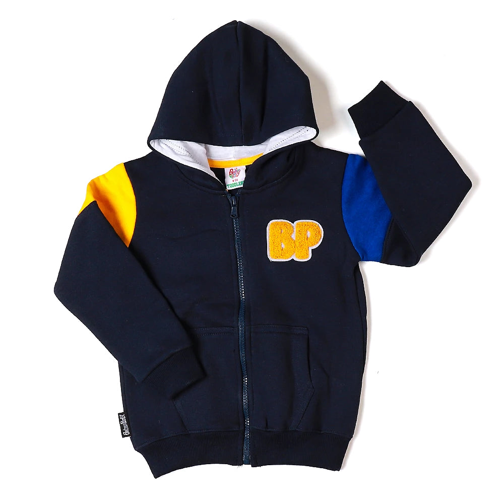 Hooded Jacket For Boys - Navy Blue