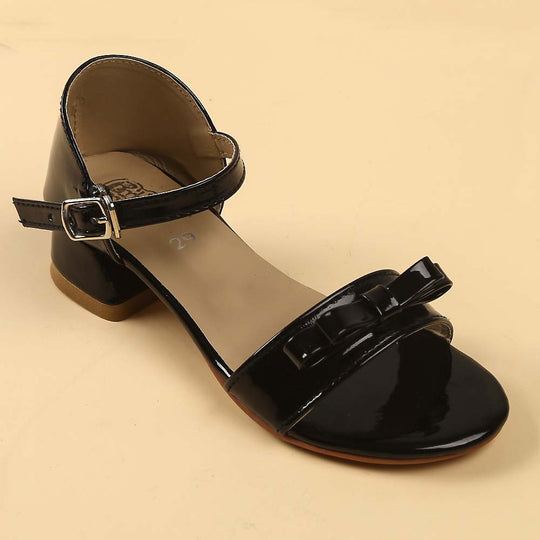 Heels Sandal For Girls - Black