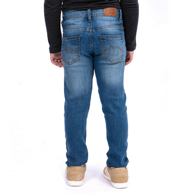 BT Tape Denim Pant For Boys - Blue