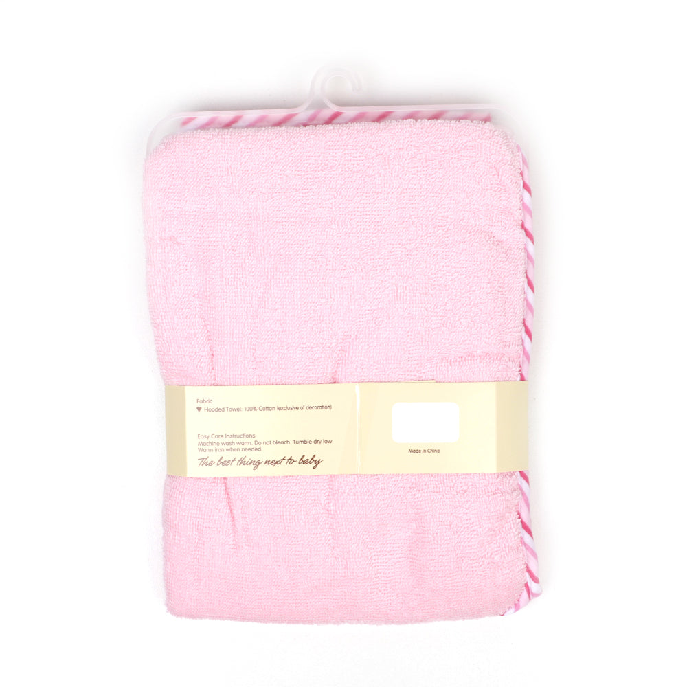 Carter's Elephant Hooded Baby Bath Towel - Pink (5258)