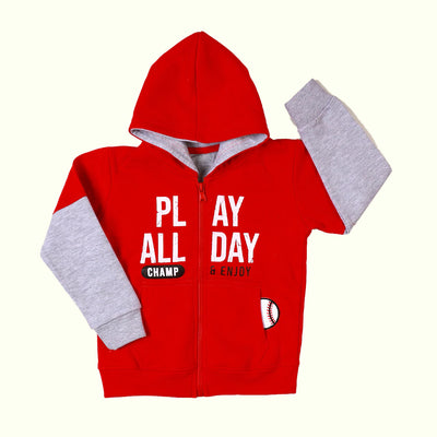 Infant Boys Jacket Play All Day - Red