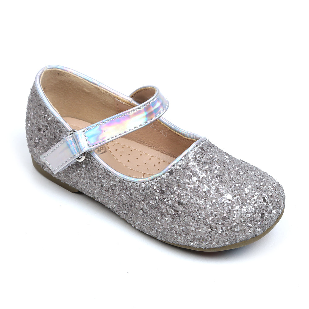 Fancy Casual Pump For Girls - Silver