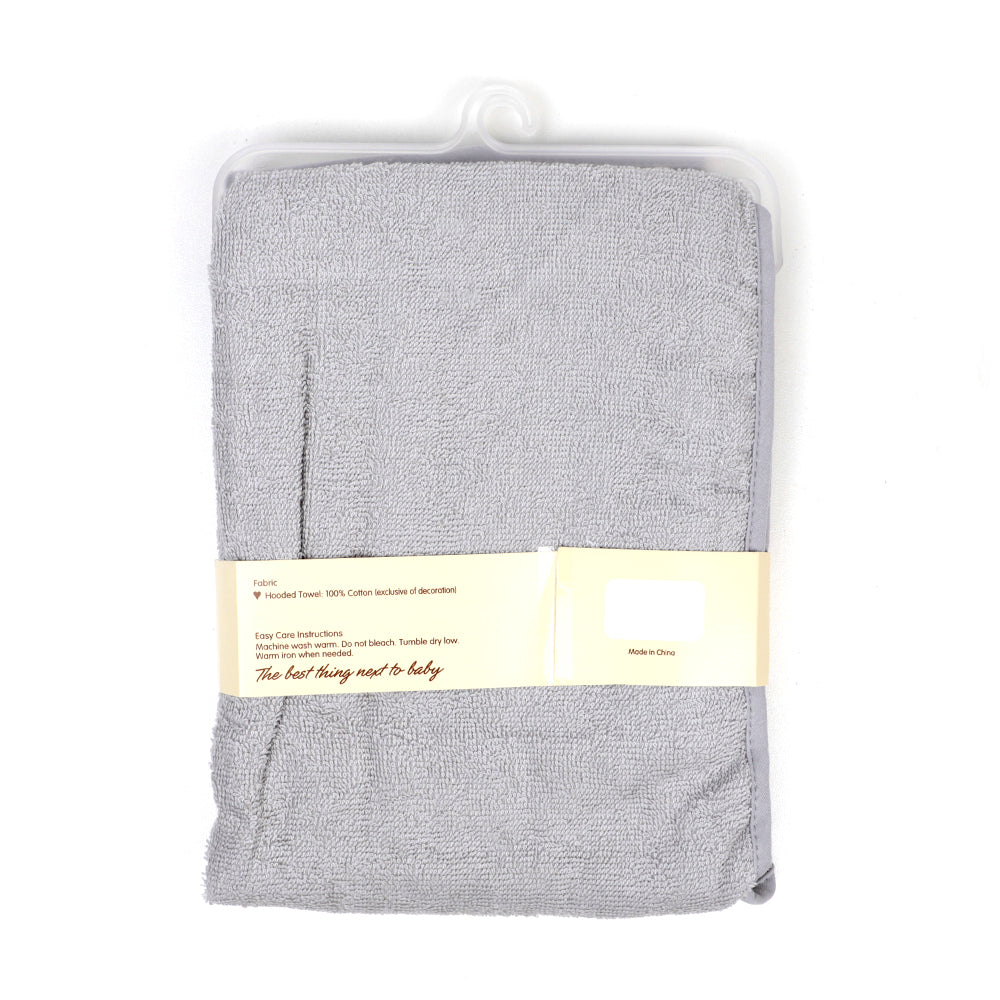 Carter's Fish Hooded Baby Bath Towel - Grey (5258)