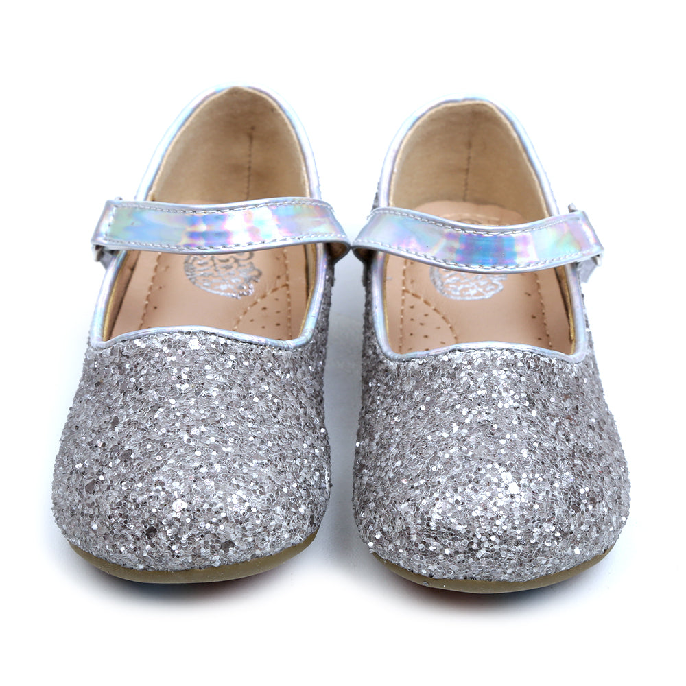 Fancy Casual Pump For Girls - Silver