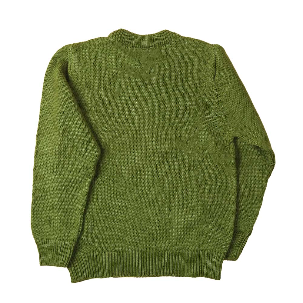 Basic Sweater For Girls -Green