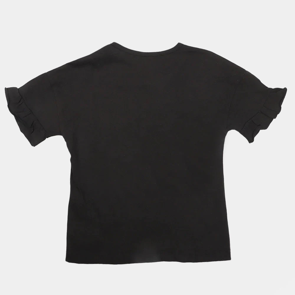 Girls T-Shirt Glow Every Day - BLACK