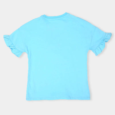 Girls T-Shirt Donut -Light Blue