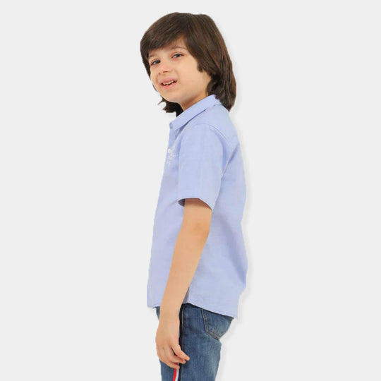Boys Casual Shirt Character - Lt Blue