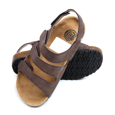 Casual Straps Sandal For Boys - Coffee