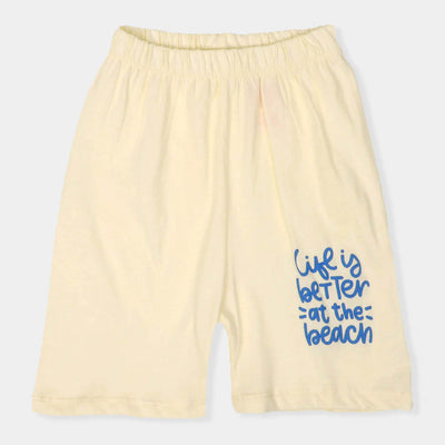 Boys 2 Pcs Suit - Light Cream