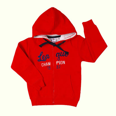League Jacket For Boys - Racing Red