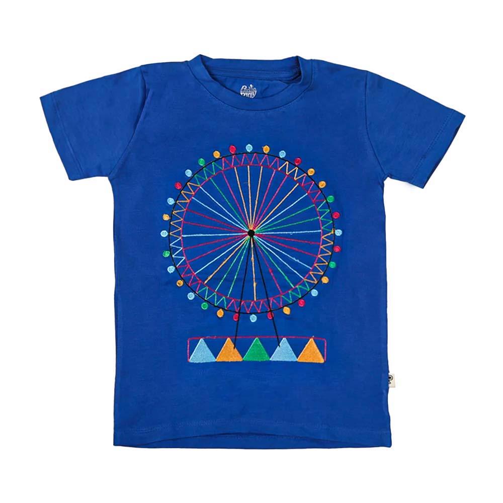 Infant  London Eye T-Shirt For Girls - Blue