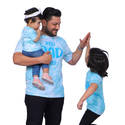 T-Shirt H/S Best Dad Ever - Blue
