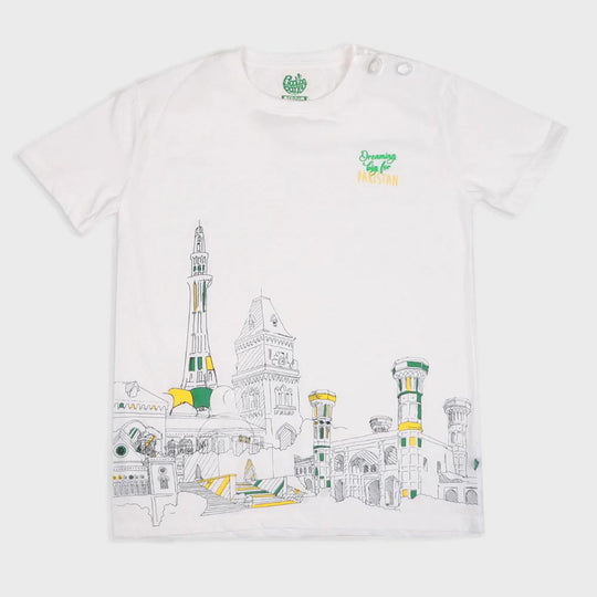 Infant Girls T-Shirt Dreaming Big - B.White