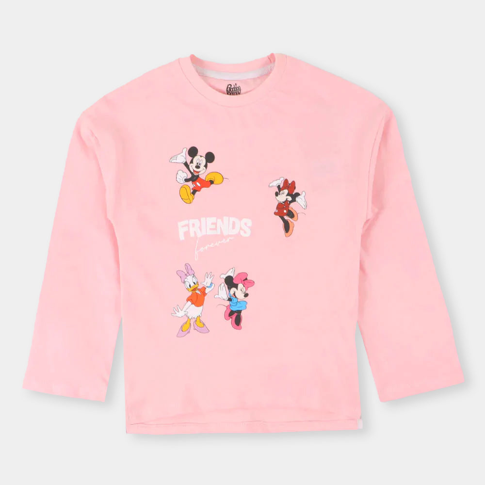 Girls T-Shirt Friends - Light Pink