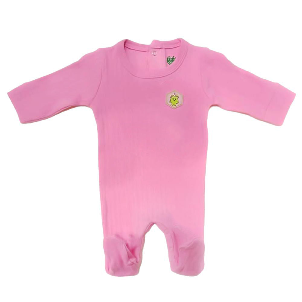 Infant Romper V-Rib - Pink